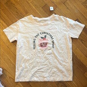 Old Navy White Christmas Spirit Tee